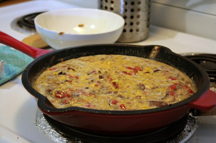 Frittata Cooking